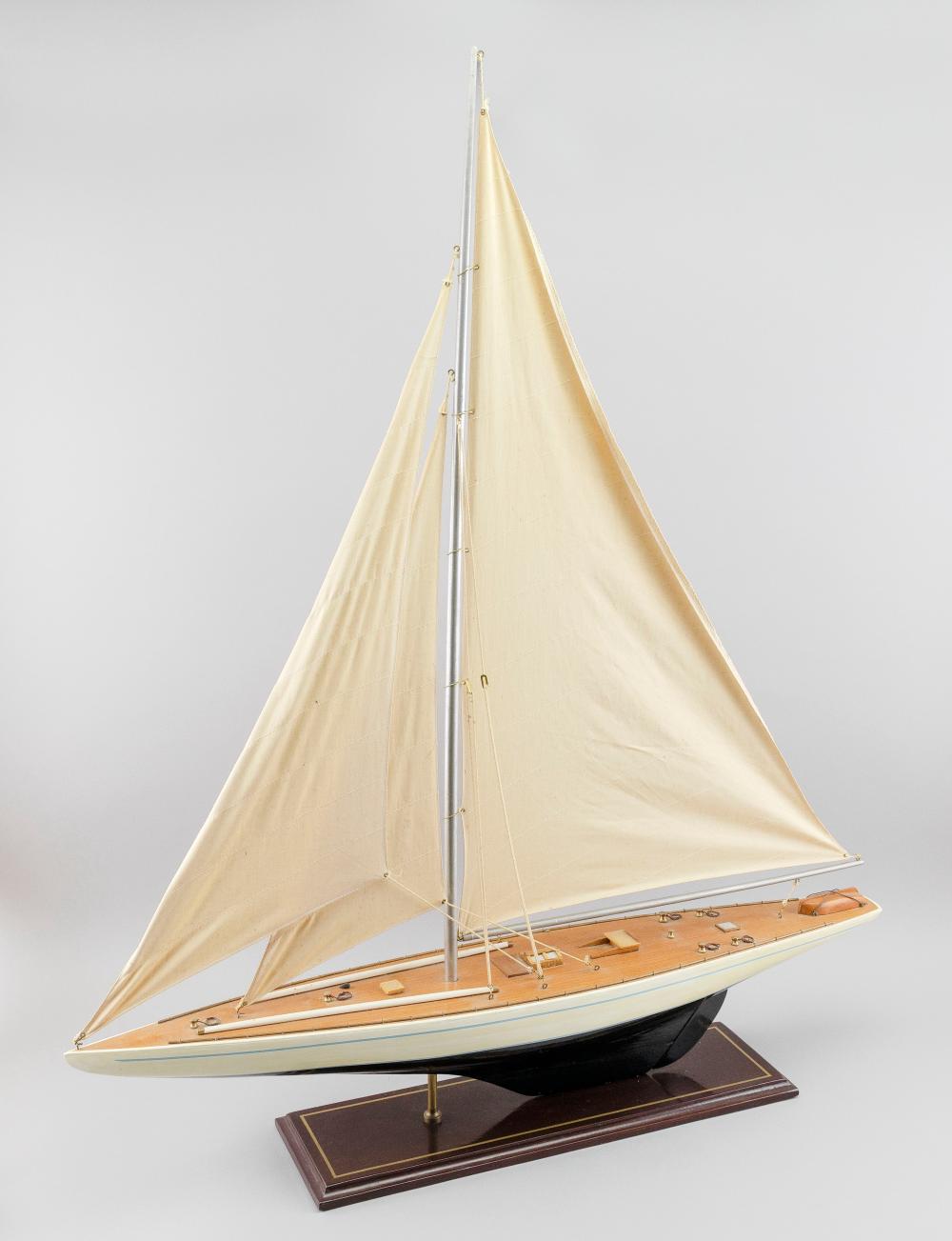 Appraisal: MODEL OF THE SAILBOAT ENTERPRISE TH CENTURY HEIGHT LENGTH WIDTH