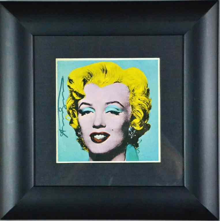 Appraisal: Andy Warhol Signed Litho Marilyn Monroe E TaylorAndy Warhol signed