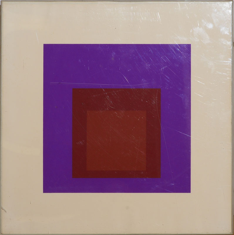 Appraisal: JOSEF ALBERS - PALATIAL from SOFT EDGE-HARD EDGE Screenprint in