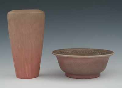 Appraisal: A Rookwood Rose Matte Glaze Vase and a Rose to