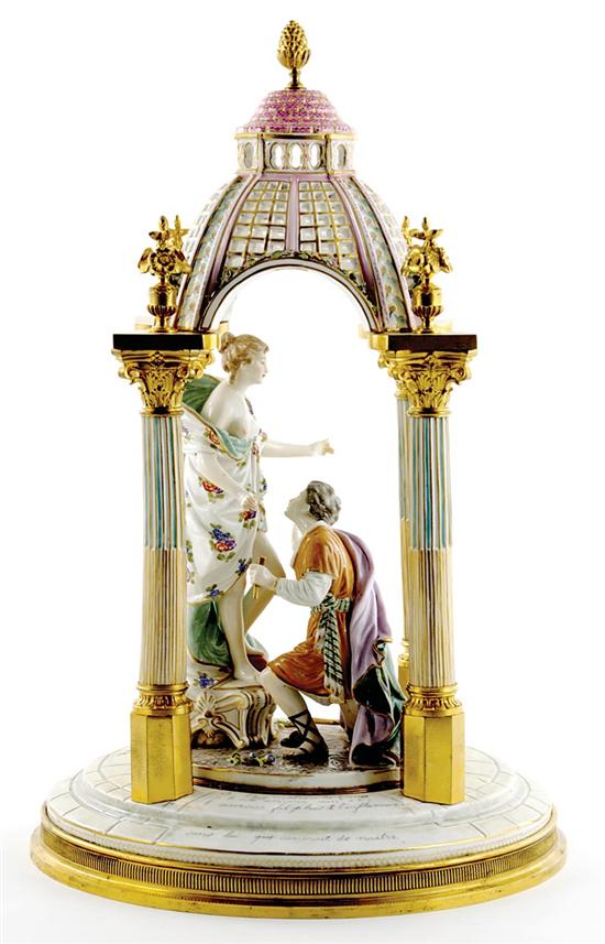 Appraisal: Rare Meissen porcelain Pygmalion and Galate in the Temple of