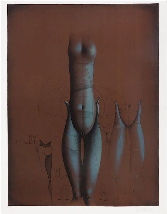 Appraisal: Paul Wunderlich German - Figural Work Paul Wunderlich German -