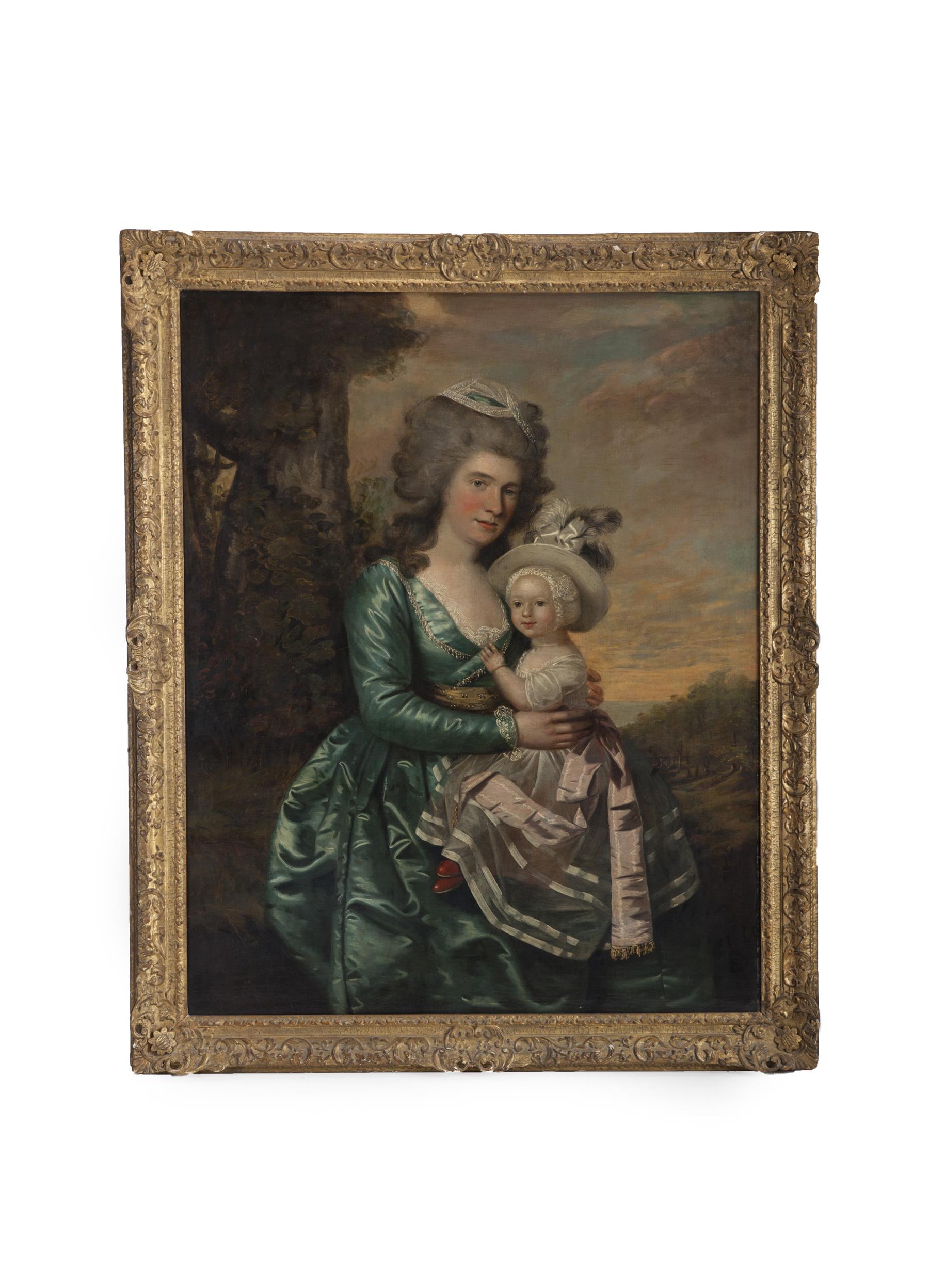 Appraisal: THE VANDELEUR FAMILY ATTRIBUTED TO BENJAMIN WILSON ENGLAND - Oil