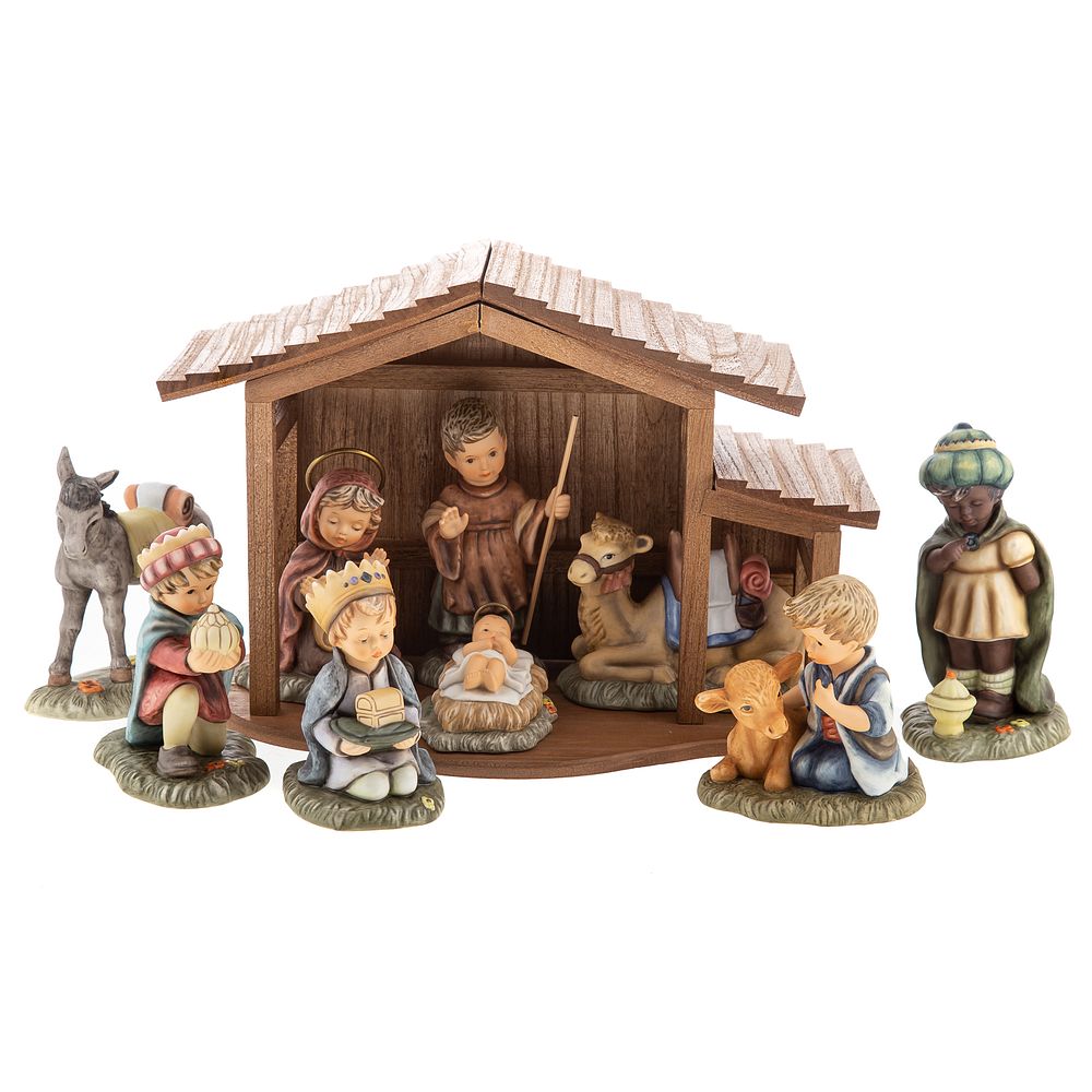 Appraisal: Hummel Nativity Set assorted figures Includes Holy Family three wise