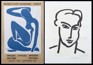 Appraisal: Henri Matisse Nude lithograph poster for Museum Henri Matisse -