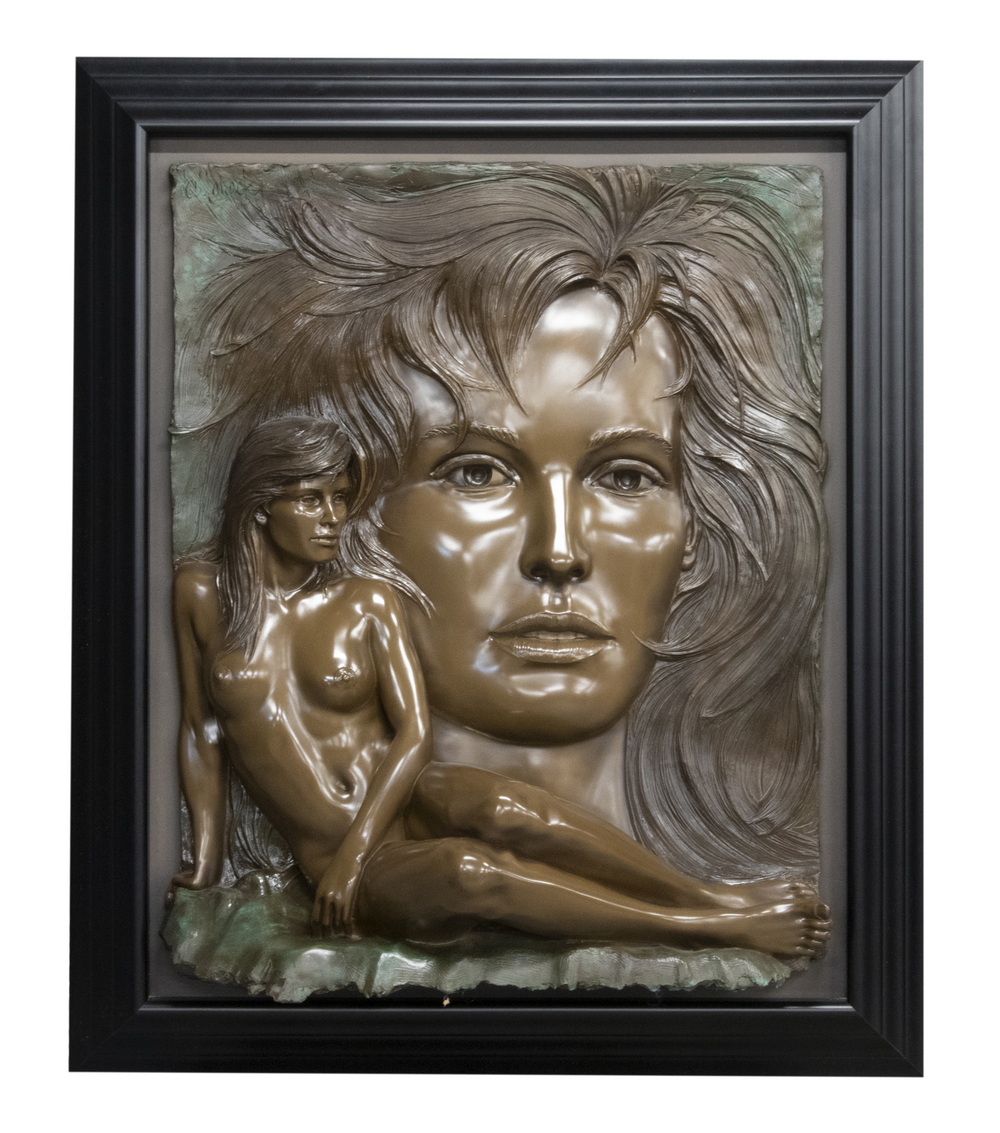 Appraisal: BILL MACK MN - Visions alto-relief in resin bonded bronze