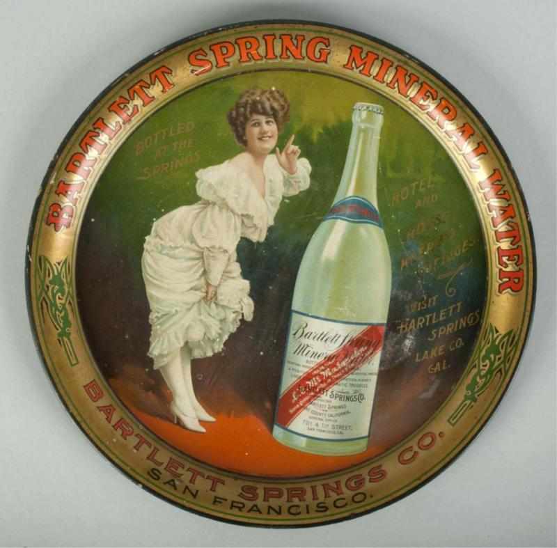 Appraisal: Bartlett Spring Mineral Water Serving Tray Description Circa Beautiful image