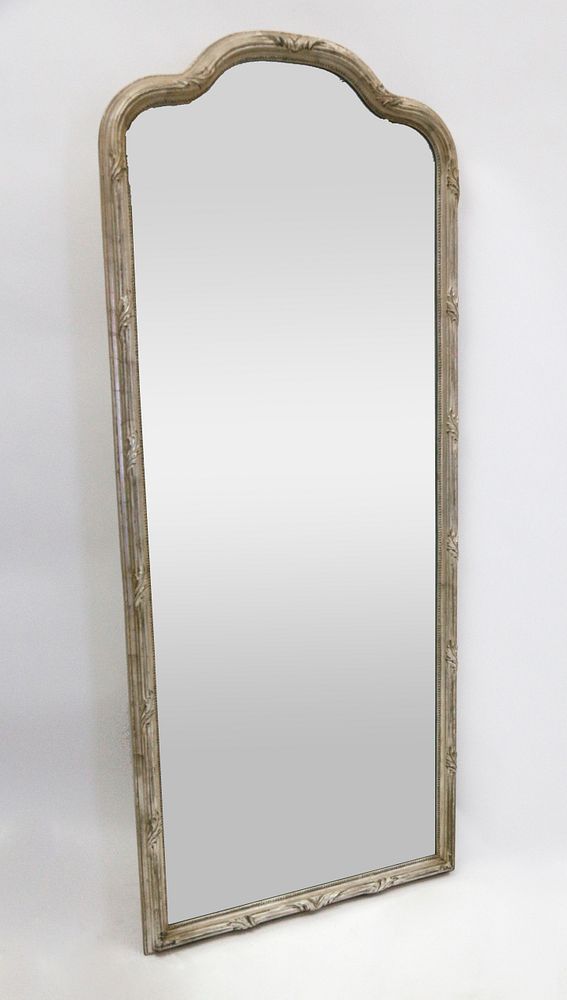 Appraisal: Carvers' Guild Contemporary Silver Painted Wall Mirror Carvers' Guild Contemporary