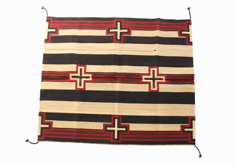 Appraisal: Third Phase Chief's Blanket Wool Rug by Pedro Sosa This