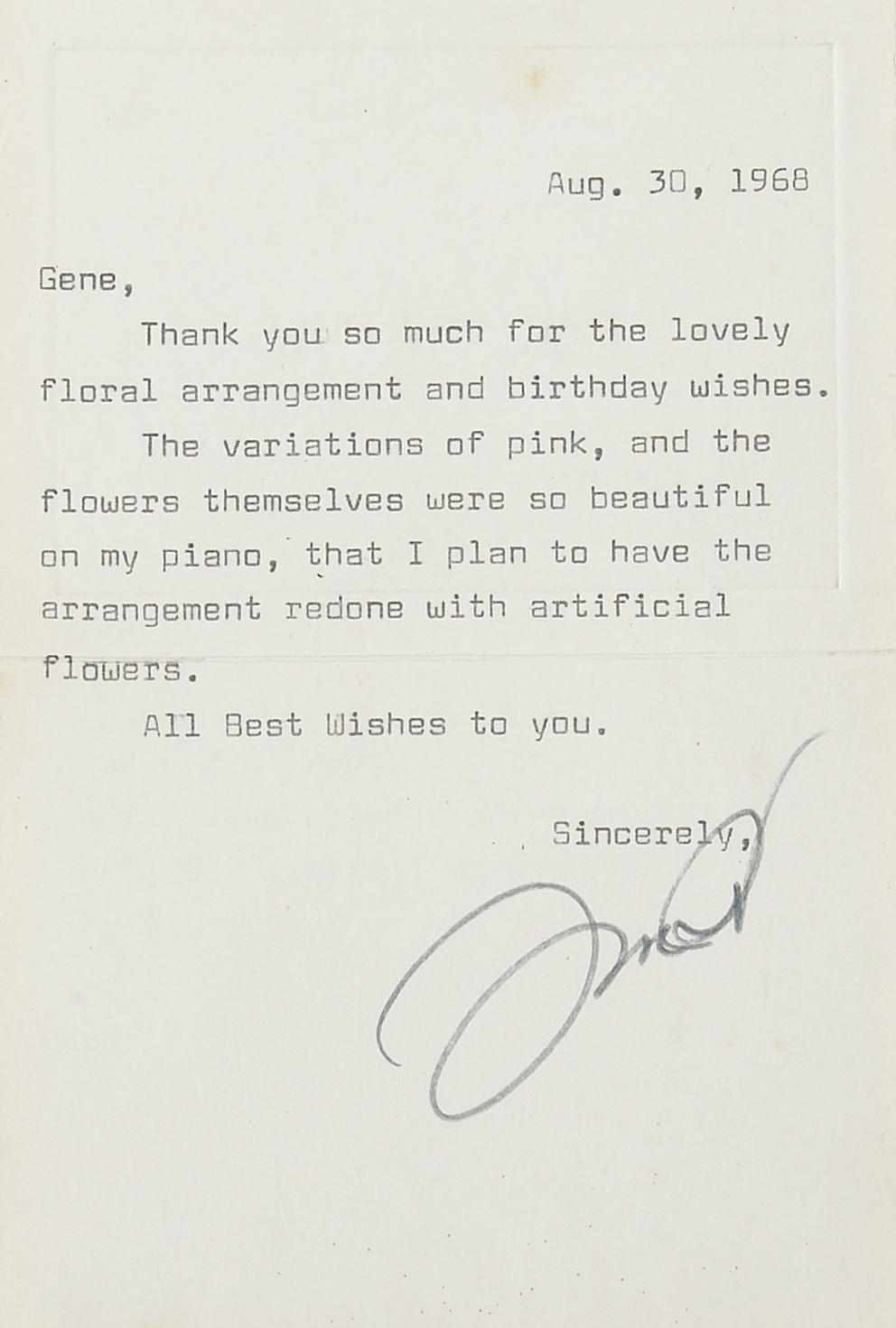 Appraisal: WEST MAE - Typed Letter Signed ''Mae West'' p vo