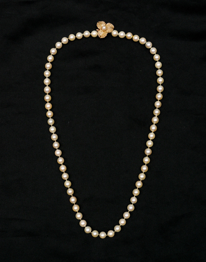 Appraisal: '' MATINEE LENGTH STRAND OF SALTWATER CULTURED PEARLS Necklace of