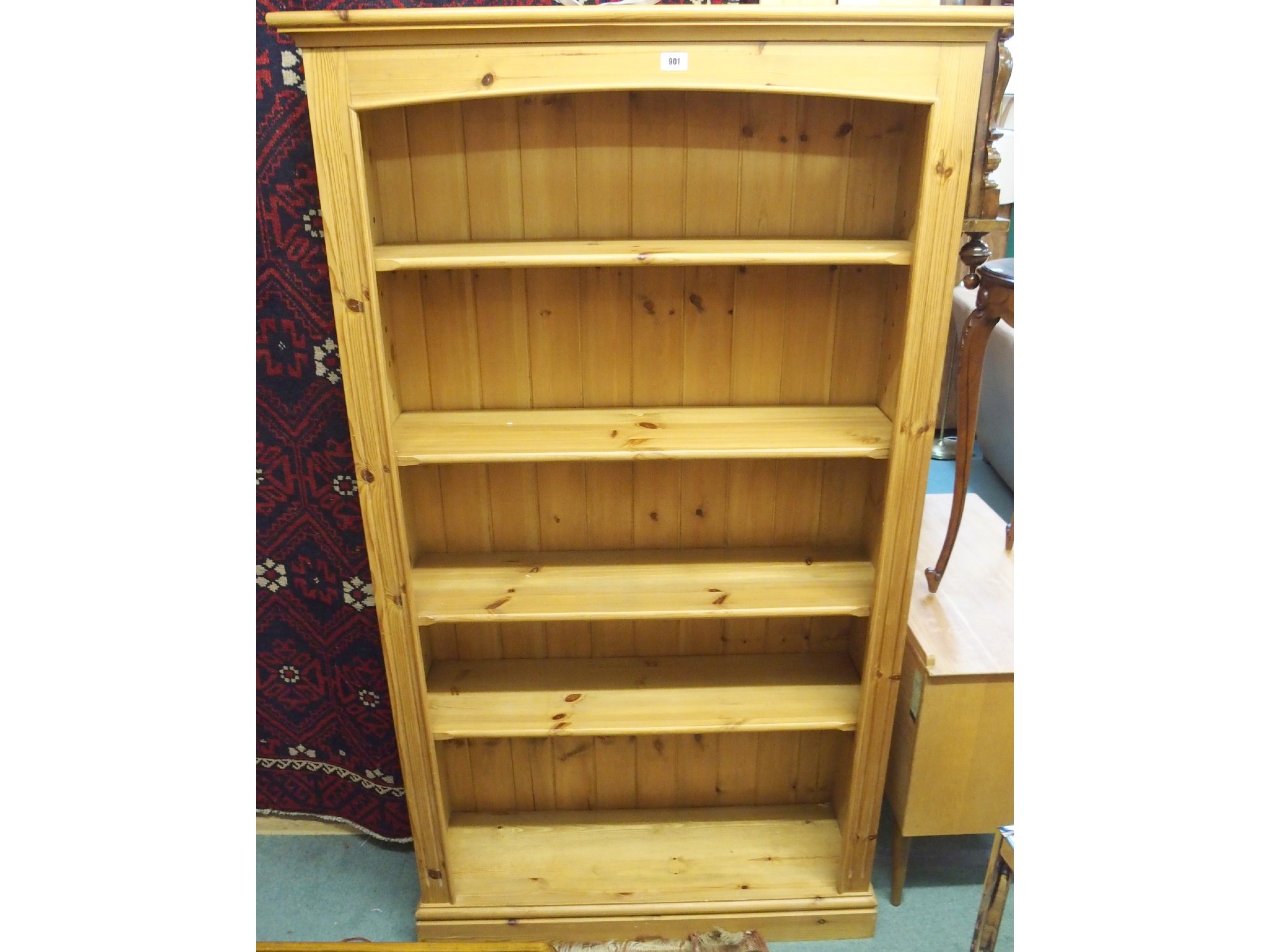 Appraisal: A pine bookcase x x cm