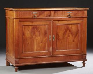 Appraisal: French Louis Philippe Style Carved Walnut Buffet th c the