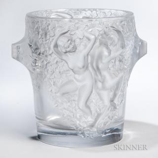 Appraisal: Lalique Ice Bucket Molded glass France retailed by Thomas Goode