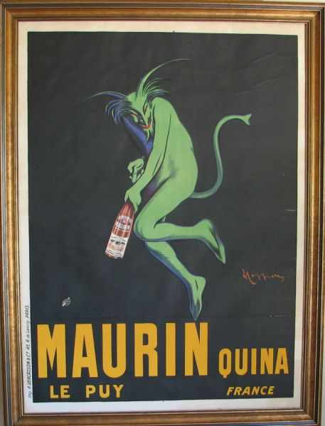 Appraisal: Massive French Advertisement for ''Maurin Quina Le Puy France'' Along