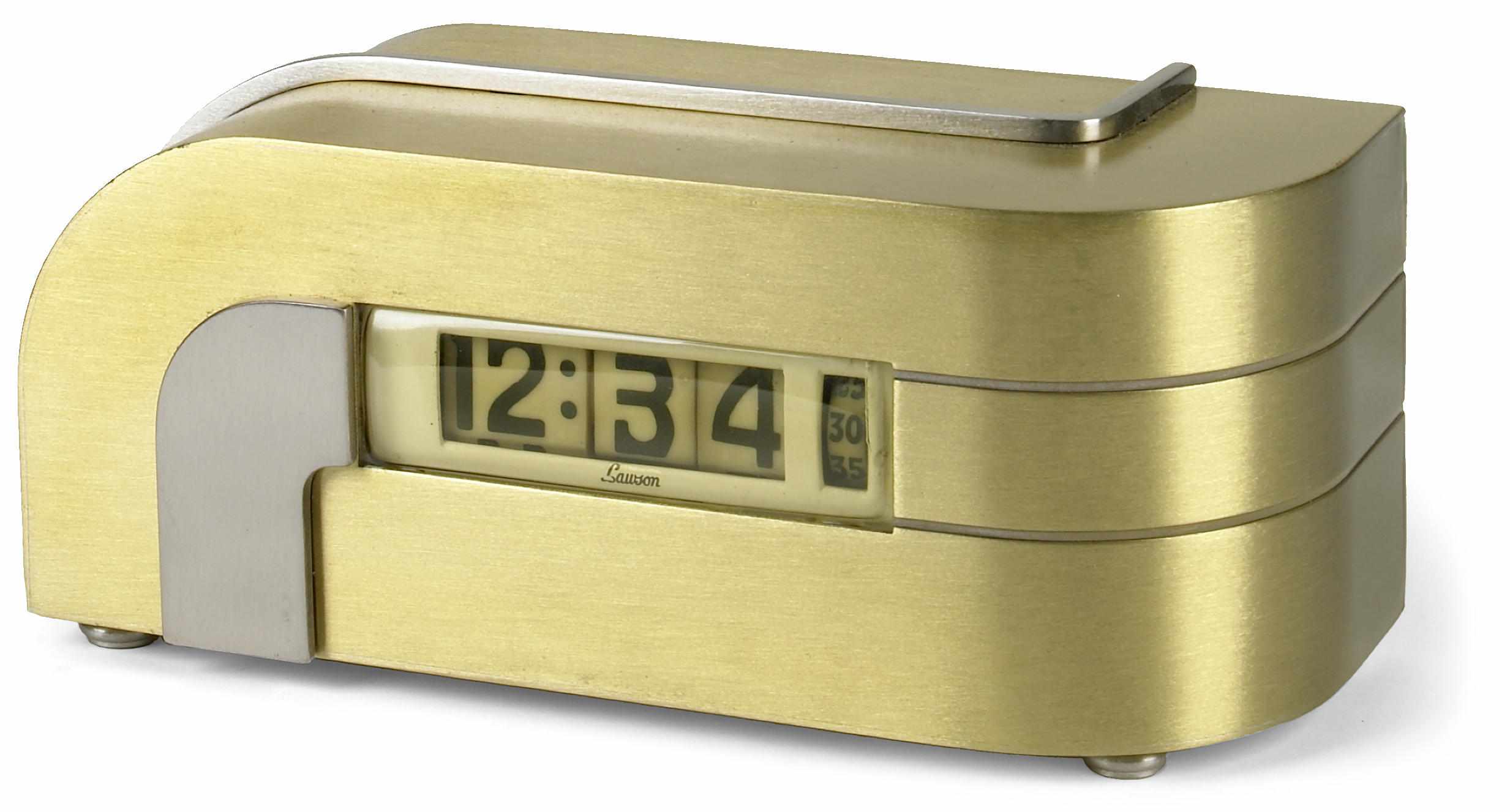 Appraisal: A KEM Weber Zephyr digital clock designed for Lawson Clock