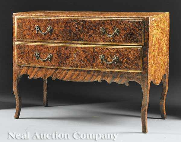 Appraisal: A Rare Italian Faux Bois Commode late th early th