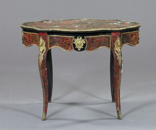 Appraisal: Napoleon III Boulle-Work and Brass-Mounted Center Table late th century