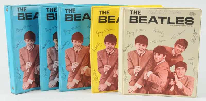 Appraisal: Lot of Beatles Notebook Folders Description Circa s Marked Nems