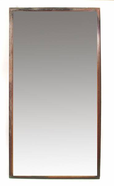 Appraisal: A rectangular mahogany mirror height in width in