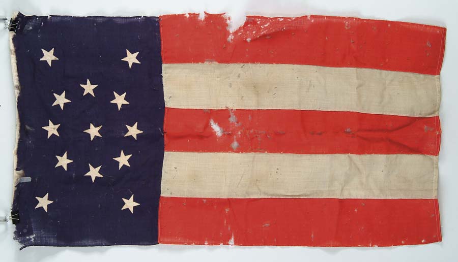 Appraisal: -STAR AMERICAN FLAG x commercially made wool bunting flag has