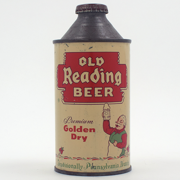 Appraisal: Old Reading Beer Cone Top - Reference USBC - Brewery