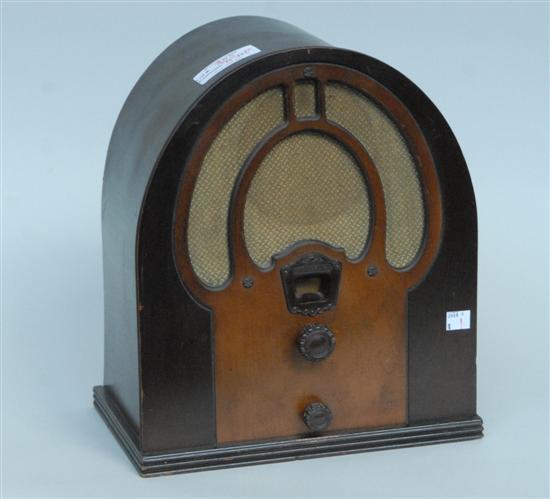 Appraisal: PHILO JR VINTAGE WOOD CASED RADIO Property from the home