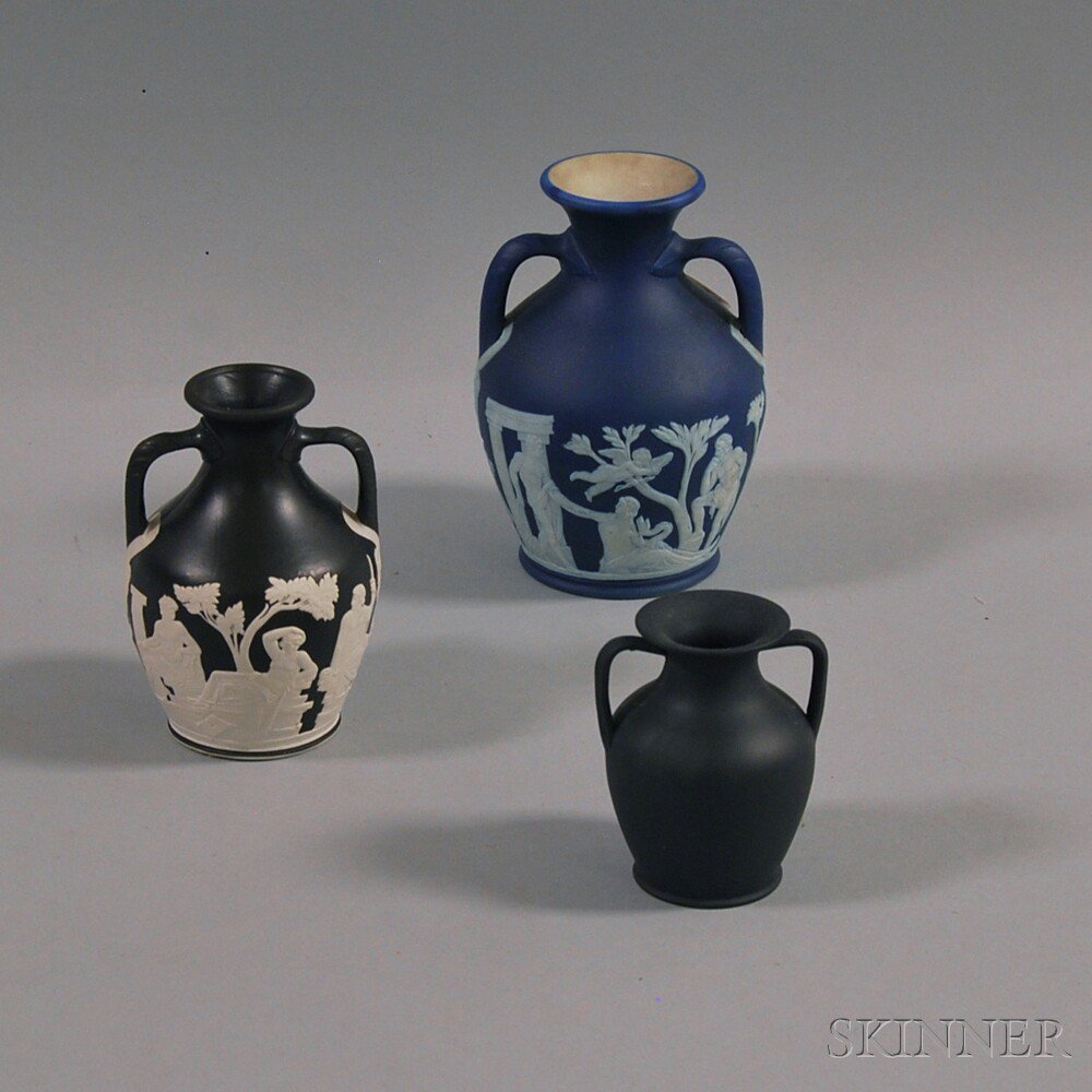 Appraisal: Three Wedgwood Vases late th or early th century two