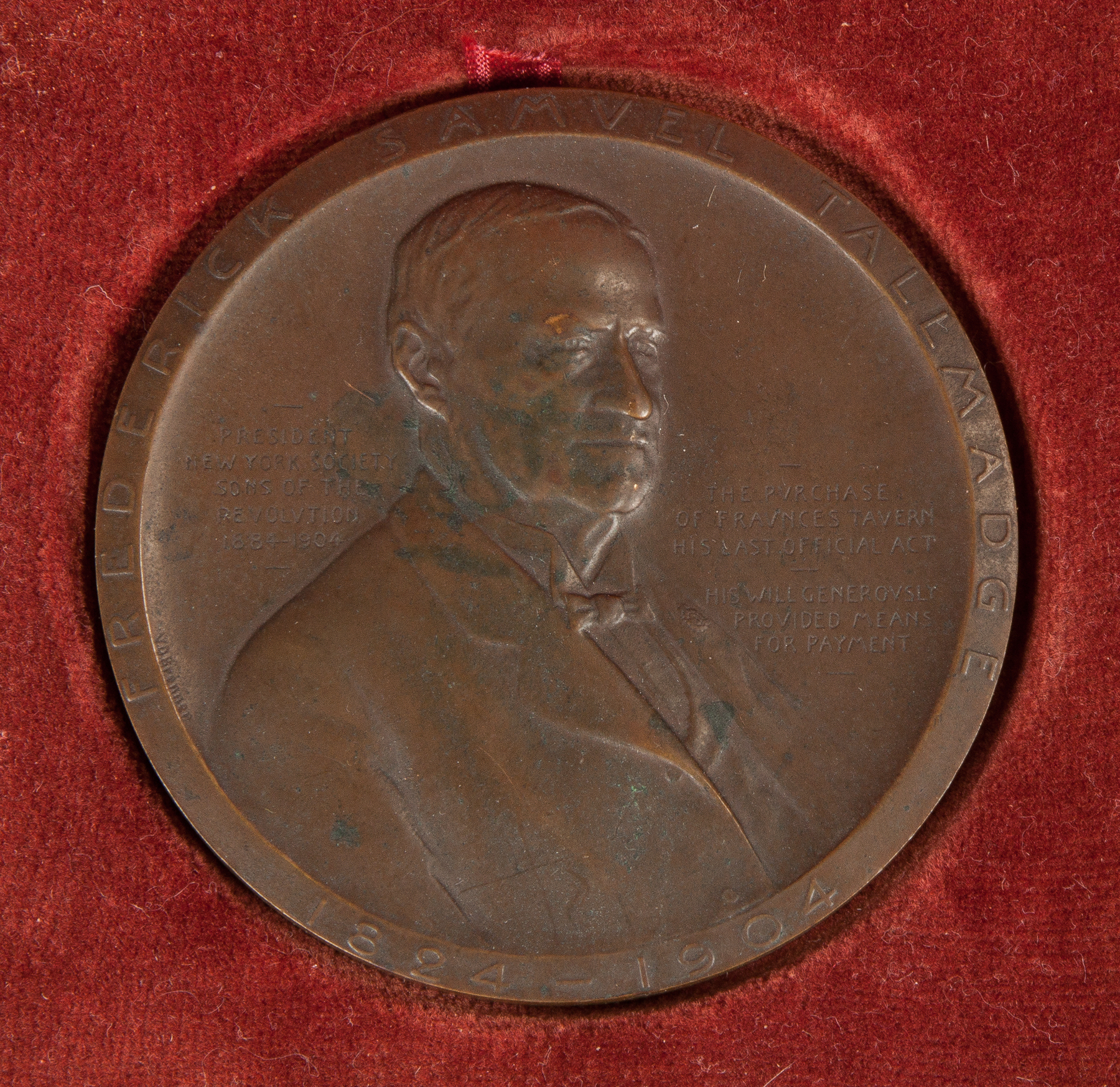 Appraisal: Victor David Brenner American Frederick Samuel Tallmadge Medal for the