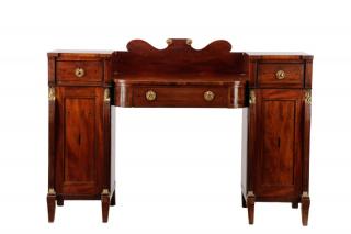 Appraisal: American Egyptian Revival Mahogany Sideboard American last quarter of th