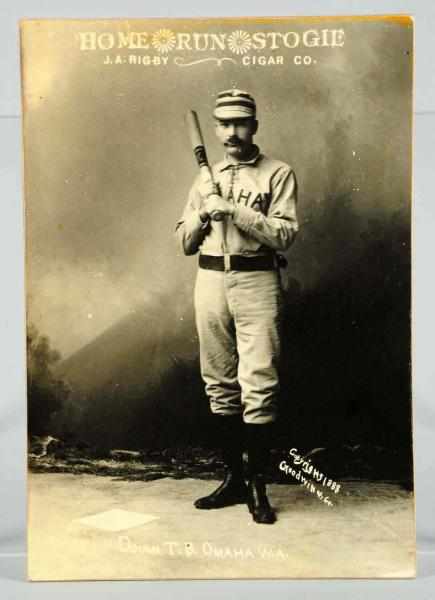 Appraisal: Baseball Proof Photograph of Omaha's T B Doran Minor League