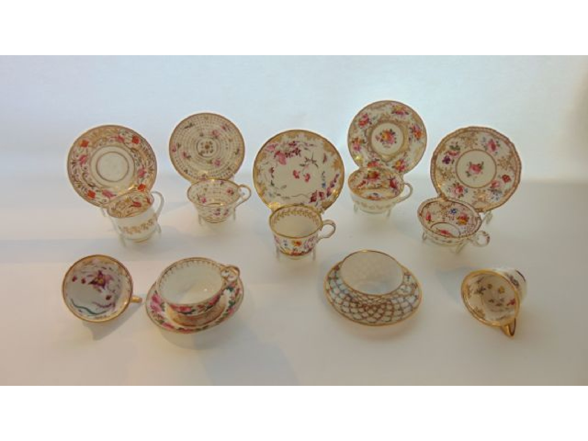 Appraisal: An interesting collection of early th century tea wares with