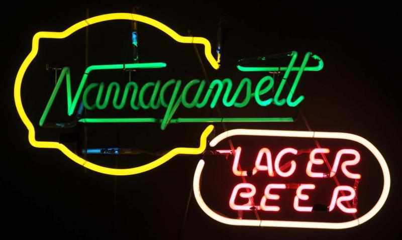 Appraisal: Narragansett Beer -Line Neon Sign Description s Narragansett Brewing Company