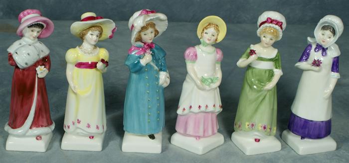 Appraisal: Six Royal Doulton figurines HN Sophie HN Lori HN Carrie