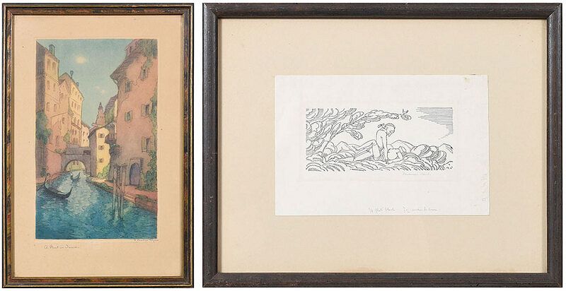 Appraisal: Two th Century Prints One by Rockwell Kent Rockwell Kent