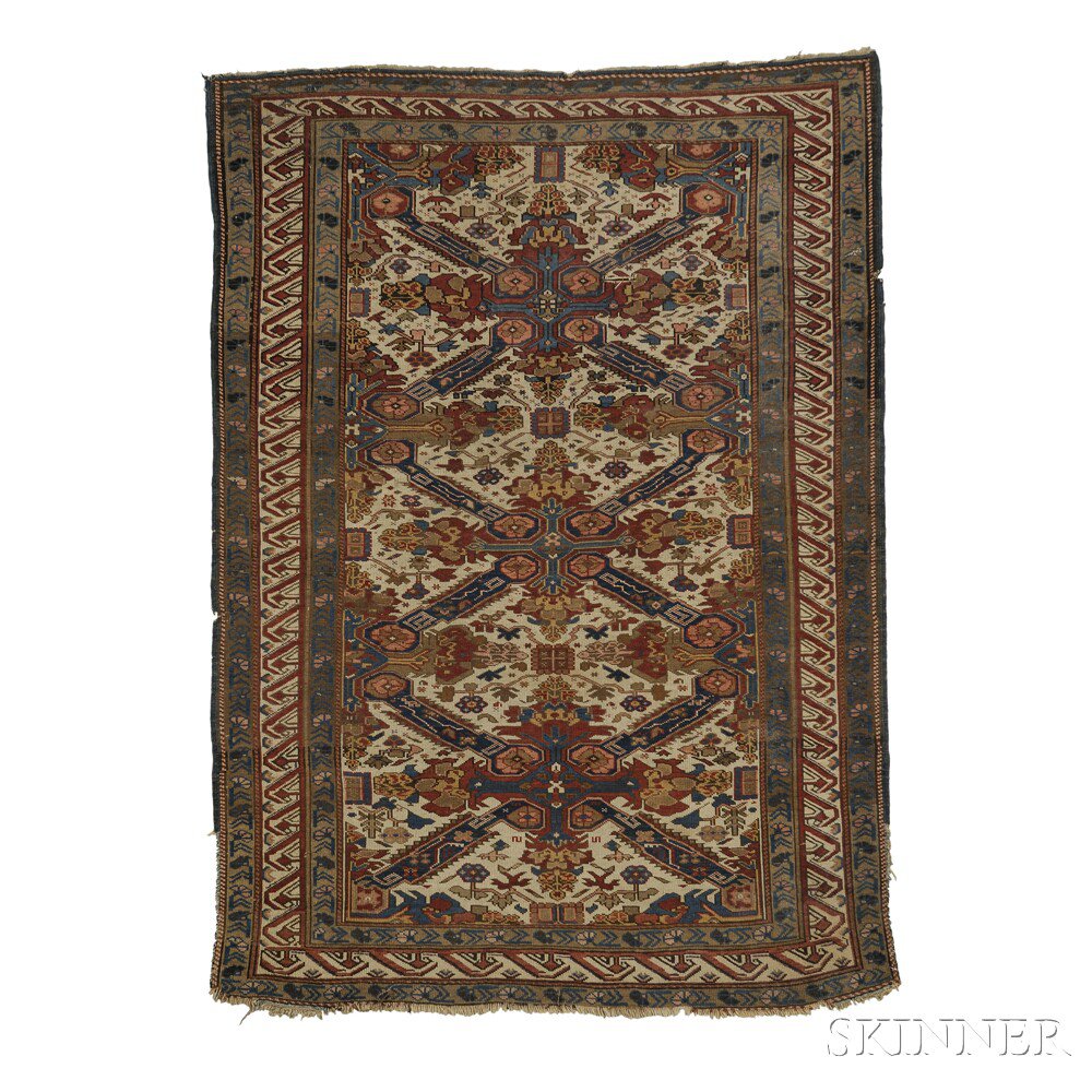 Appraisal: Kuba Seichour Rug Northeast Caucasus late th century the ivory