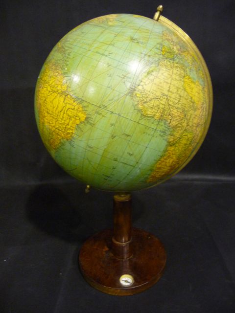 Appraisal: A Swedish pre s world globe with Constantinople mounted on