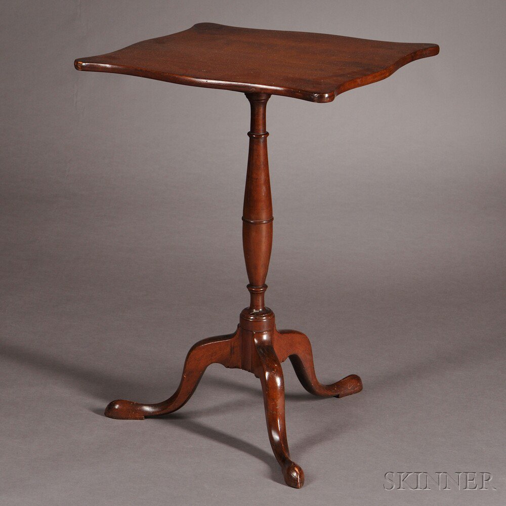 Appraisal: Federal Cherry Tilt-top Table possibly Connecticut River Valley the rectangular