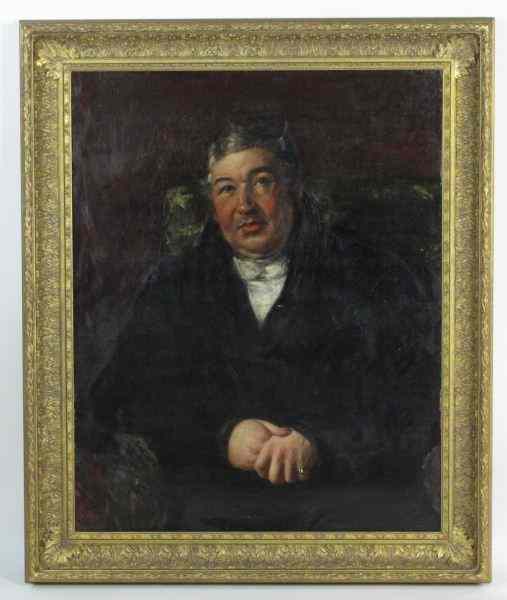 Appraisal: English School Portrait of a Gentleman th century oil on