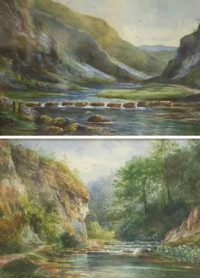 Appraisal: John Thorley - River Landscapes a pair signed and dated