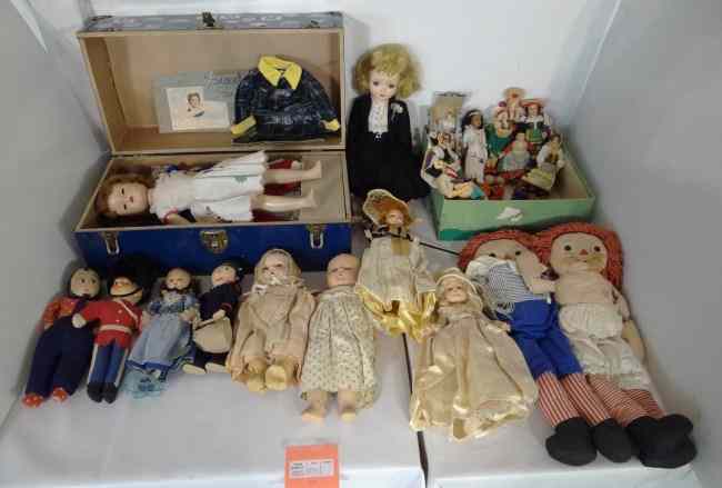 Appraisal: Lot misc vintage dolls