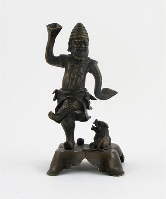 Appraisal: A Chinese bronze model of an Armenian dancer with a