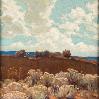 Appraisal: ERNEST MARTIN HENNINGS AMERICAN - Landscape Taos circa oil on