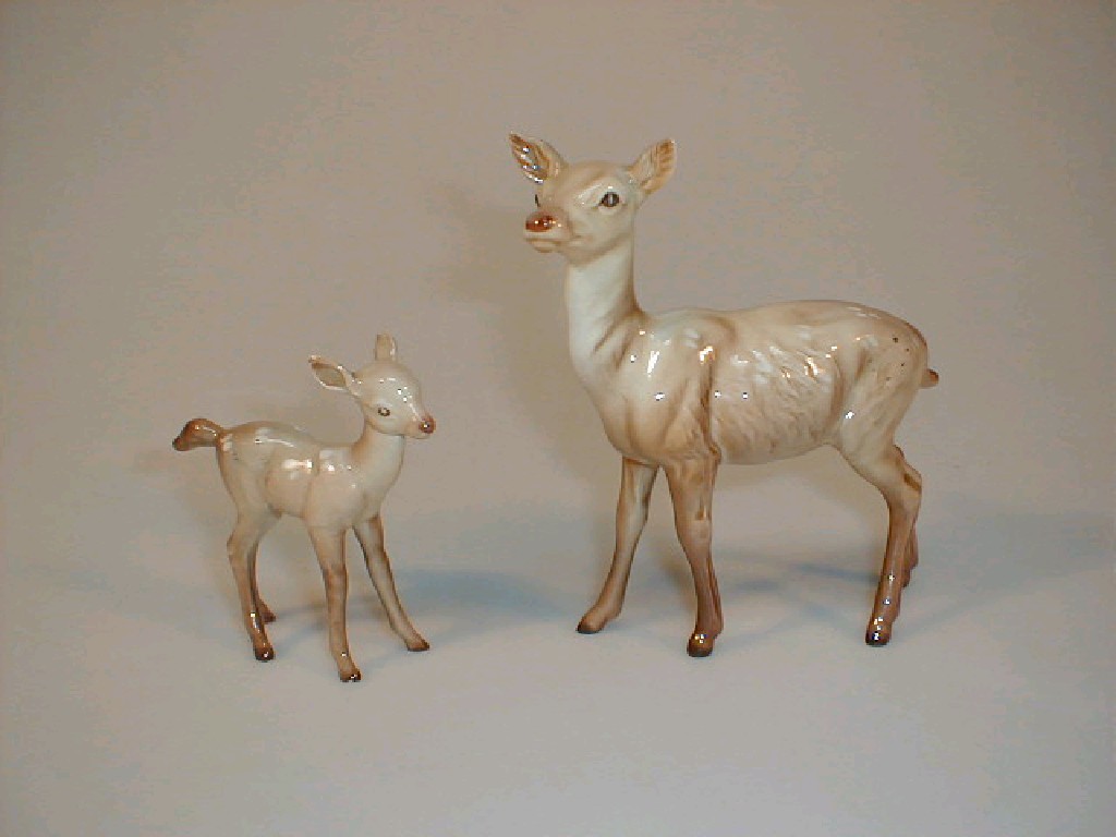 Appraisal: Beswick figures doe and fawn