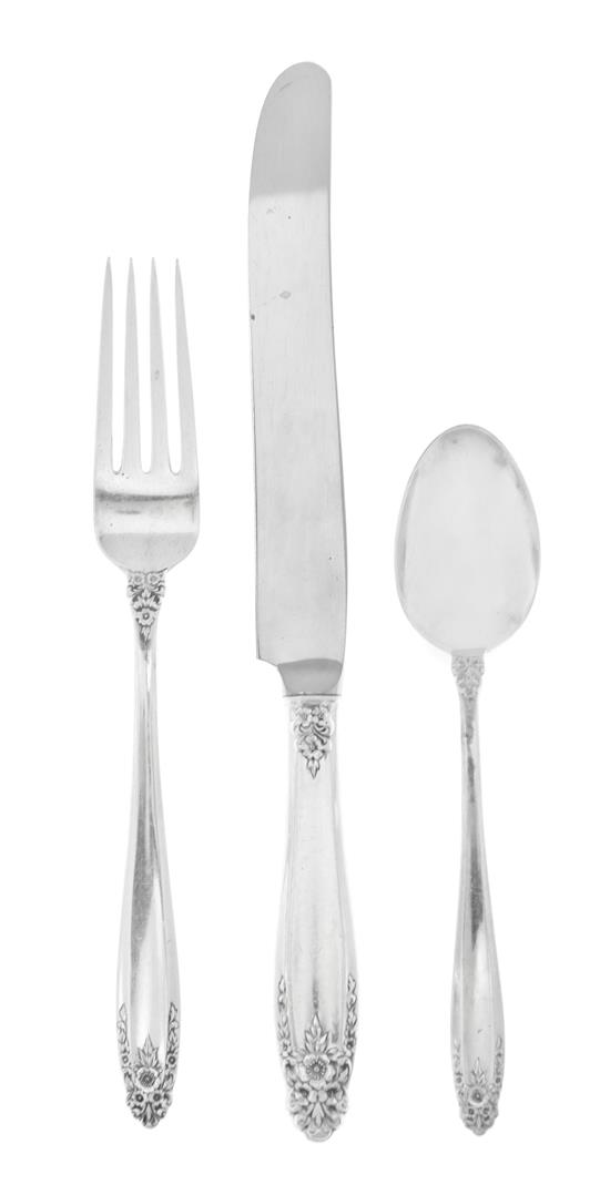 Appraisal: Sale Lot An American Silver Flatware Service International Silver Co