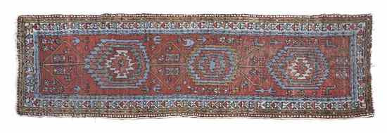 Appraisal: A Northwest Persian Wool Runner having concentric geometric forms upon