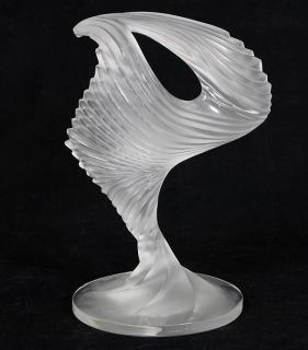 Appraisal: Lalique crystal Trophy figure Lalique crystal Trophy figure having a