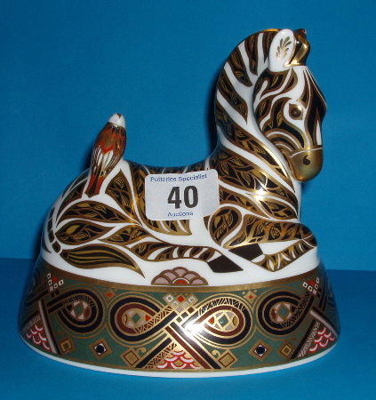 Appraisal: Royal Crown Derby Zebra Boxed