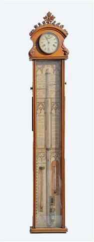 Appraisal: ADMIRAL FITZROYS BAROMETER the paper dial and later added thermometer