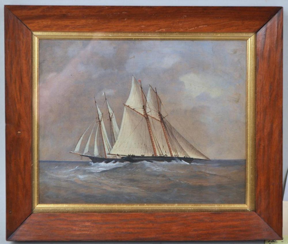 Appraisal: Attr Robert E Groves Two Racing Yachts O B American